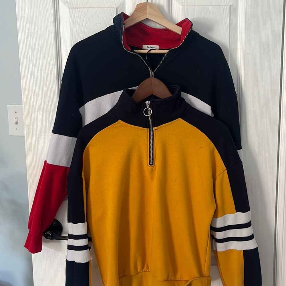 2 for 30 garage sweaters